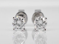 Witgouden diamanten oorbellen van 0.60 carat