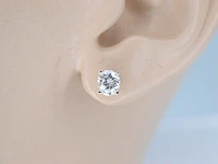 Witgouden diamanten oorbellen van 0.60 carat - afbeelding 2 van  4