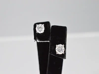 Witgouden diamanten oorbellen van 0.60 carat - afbeelding 3 van  4