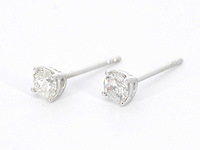 Witgouden diamanten oorbellen van 1.00 carat - afbeelding 4 van  8