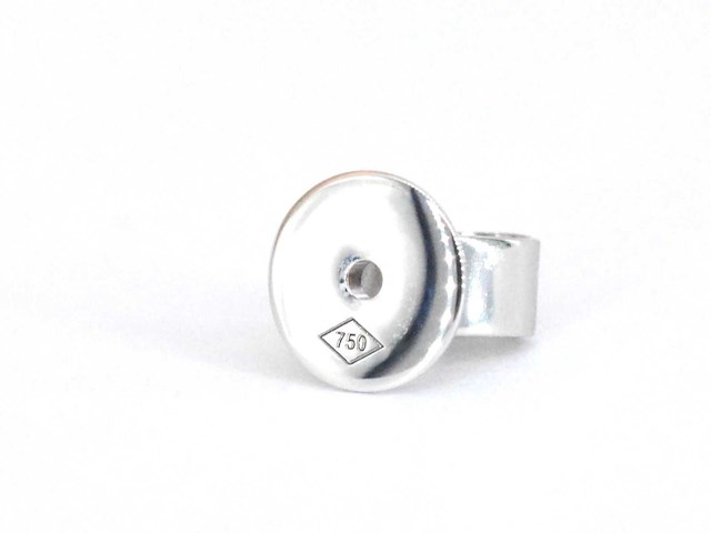 Witgouden diamanten oorbellen van 1.00 carat - afbeelding 8 van  8