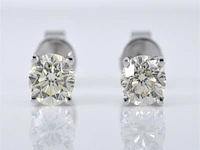 Witgouden diamanten oorbellen van 1.00 carat