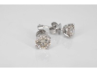 Witgouden diamanten oorbellen van 1.20 carat - afbeelding 6 van  6