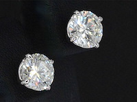 Witgouden diamanten oorbellen van 3.00 carat - afbeelding 4 van  8