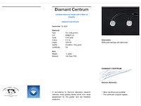 Witgouden diamanten oorbellen van 3.00 carat - afbeelding 3 van  8