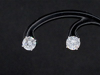 Witgouden diamanten oorbellen van 3.00 carat