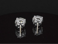 Witgouden diamanten oorbellen van 3.00 carat - afbeelding 6 van  8