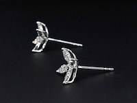 Witgouden diamanten oorbellen - afbeelding 4 van  6