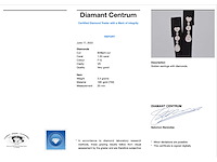 Witgouden diamanten oorhangers 1.50 carat - afbeelding 3 van  9