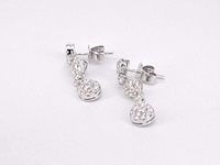 Witgouden diamanten oorhangers 1.50 carat - afbeelding 6 van  9