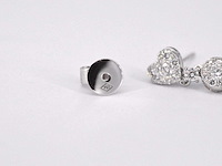 Witgouden diamanten oorhangers 1.50 carat - afbeelding 8 van  9