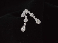 Witgouden diamanten oorhangers 1.50 carat - afbeelding 9 van  9