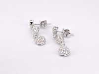 Witgouden diamanten oorhangers met diamanten 1.50 carat - afbeelding 5 van  8