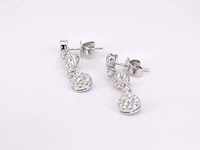 Witgouden diamanten oorhangers met diamanten 1.50 carat - afbeelding 6 van  10