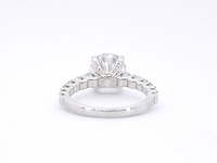 Witgouden diamanten ring met briljant 3.00 carat - afbeelding 7 van  9