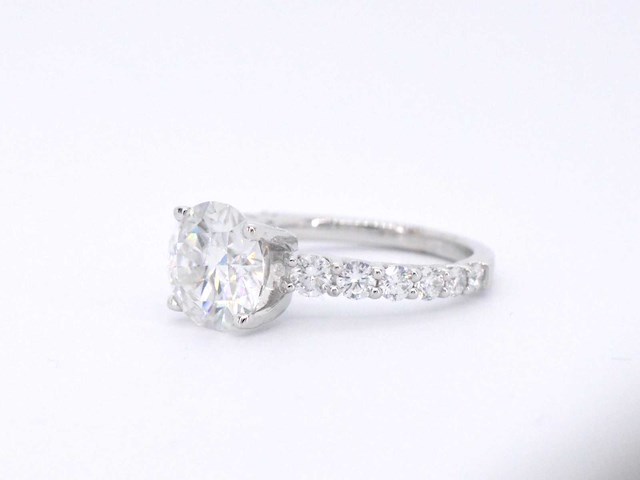 Witgouden diamanten ring met briljant 3.00 carat - afbeelding 8 van  9