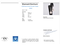 Witgouden druppelvormige oorhangers met diamanten - afbeelding 3 van  7