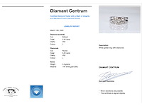 Witgouden dubbele ring met een briljant geslepen diamant - afbeelding 3 van  7
