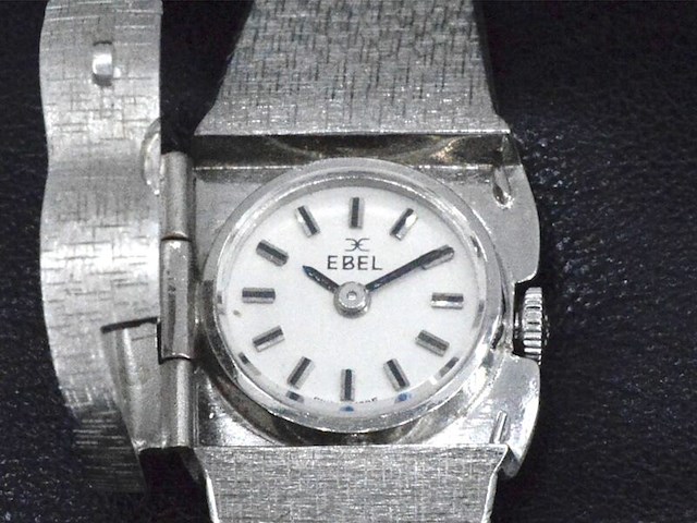 Witgouden ebel horloge - afbeelding 1 van  9
