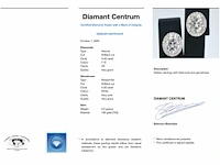 Witgouden entourage oorbellen diamant - afbeelding 2 van  10