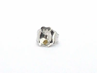 Witgouden entourage oorbellen met diamant - afbeelding 6 van  8