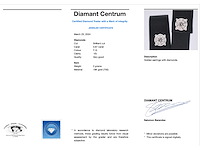 Witgouden entourage oorbellen met diamanten - afbeelding 4 van  10