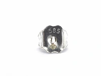 Witgouden entourage oorbellen robijn 0.40 ct - afbeelding 4 van  9