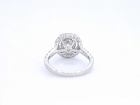 Witgouden entourage ring briljant 2.00 ct - afbeelding 9 van  10