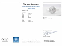 Witgouden entourage ring diamant - afbeelding 2 van  10