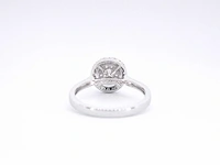 Witgouden entourage ring diamant - afbeelding 8 van  10