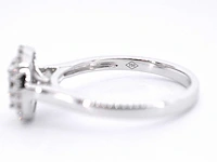 Witgouden entourage ring diamant - afbeelding 10 van  10