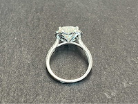 Witgouden entourage ring hartvorm diamant 2.00 carat - afbeelding 10 van  11