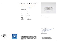Witgouden entourage ring met briljant geslepen diamanten - afbeelding 3 van  6