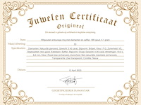 Witgouden entourage ring met diamanten en saffier - afbeelding 3 van  5