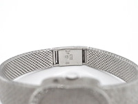 Witgouden entourage ring met diamanten en zuidzee parel - afbeelding 2 van  12