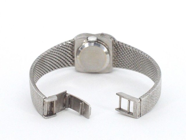 Witgouden entourage ring met diamanten en zuidzee parel - afbeelding 11 van  12