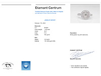 Witgouden entourage ring met diamanten - afbeelding 3 van  6