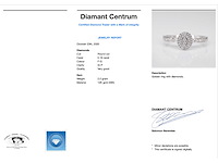 Witgouden entourage ring met diamanten - afbeelding 2 van  6