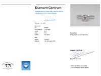 Witgouden entourage ring met diamanten - afbeelding 3 van  5