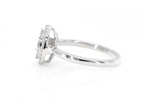 Witgouden entourage ring met diamanten - afbeelding 3 van  8
