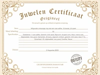 Witgouden entourage ring met een roze saffier - afbeelding 3 van  7