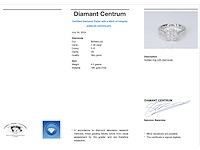 Witgouden entourage ring met grote briljant geslepen diamanten - afbeelding 3 van  6