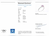 Witgouden entourage ring saffier 0.50 ct - afbeelding 9 van  9