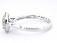 Witgouden entourage ring vol gezet met diamanten - afbeelding 2 van  10