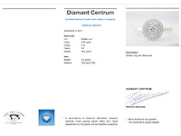 Witgouden entourage ring vol gezet met diamanten - afbeelding 4 van  10