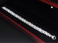 Witgouden exclusieve armband 12.08 carat marquise en briljant diamanten - afbeelding 9 van  9