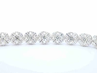 Witgouden exclusieve armband marquise briljant 11.00 ct - afbeelding 6 van  9