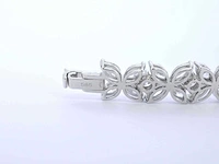 Witgouden exclusieve armband marquise briljant 11.00 ct - afbeelding 8 van  9