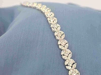 Witgouden exclusieve armband marquise briljant 11.00 ct - afbeelding 9 van  9