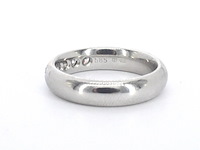 Witgouden half-alliance ring met natuurlijke diamanten - afbeelding 5 van  8